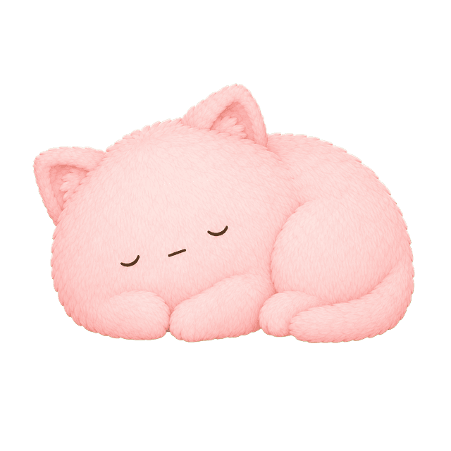 眠っているキャラクター