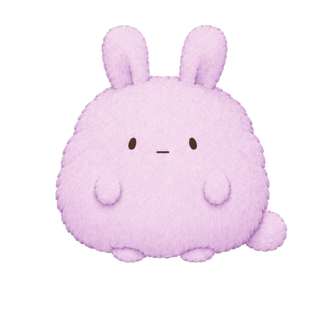 紫のウサギ